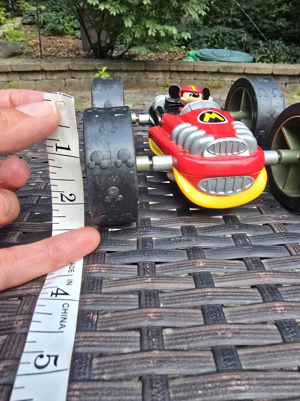 vintage Disney Mickey Mouse Donald Duck Flip Racer Race Car StuntCar Collectable